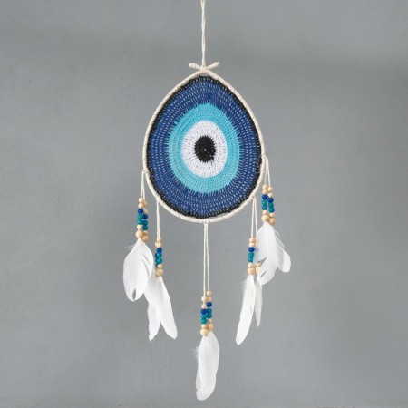 Dreams of Dreams from the evil eye "Nazar" with feathers 30x60 cm