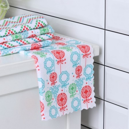 A set of napkins for harvesting shares, 220 g, 5 pcs, 30 × 30 cm, microfiber-11