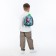 Baby backpack on a zipper, "chosen", green color