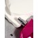 The perfume bottle "Heart", glass, with a spray, 25 ml, pink color