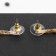 Hanging earrings with the rhinestones "celebrity" 5 threads, white color in gold, 9.5 cm