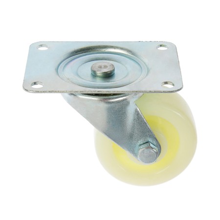 Furniture wheel, d = 25 mm, reinforced, without brake, white