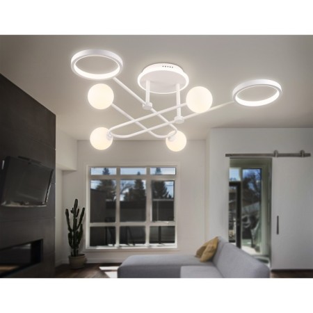 LED ceiling LED with a change of lamp and control panel Ambrella Light, Linetech, FL666229, G9, 48 W, 3600LUM, 3000-6400K, white, white matte color-10
