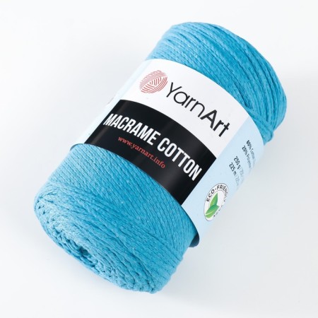 Yarn "Macrame Cotton" 20% polyester, 80% cotton 225m/250g (780 turquoise)-1