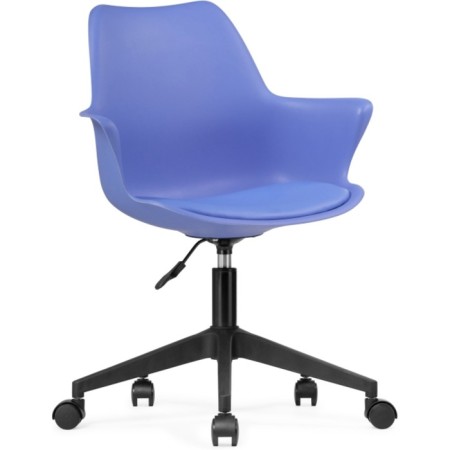 Computer chair Tulin plastic/eco -leather, black/blue 60x60x83 cm