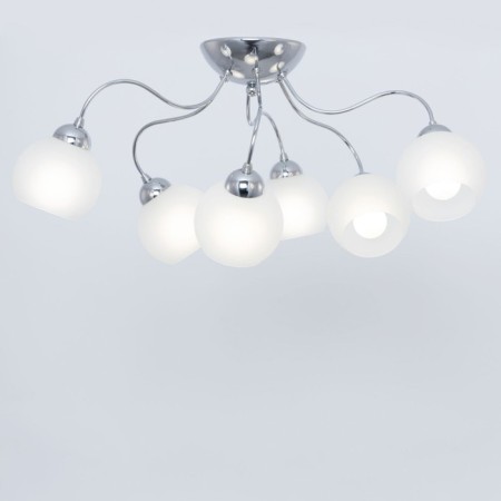 Ceiling chandelier Citilux "Luciana" CL147161, 62x62x29 cm, 6x60W, E14, color gray-2