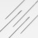 Embroidery needles No. 3, D = 1 mm, 5.6 cm, 10 pcs, S-22