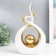Souvenir Ceramics "Abstraction. Touch. Ball" White with gold 28x6x17 cm
