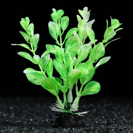 Aquarium artificial plant, 10 cm, green-white
