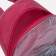 Cosmetic bag with a handle, raspberry color
