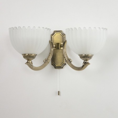 Sconces Citilux "Seville" CL414323, 39x16.5 cm, 2x75W, E27, brown color-3
