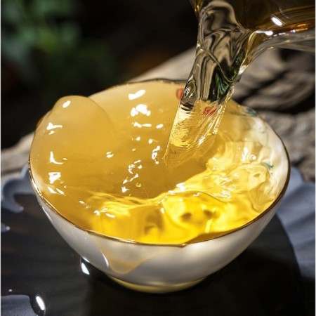 Chinese sustained green tea "Shen Puer" 2017, menhai, pancake, 357 g (+ - 5 g)-3