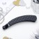 Hair banana "Classic Black" rhombuses, 10.5 cm, black