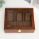 Casket wood for clock 3 divisions and jewelry "Cinnamon" 7.4x18x22 cm