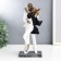 Polystone souvenir "in love with white clothes, with a scarf" under bronze 25x9x12 cm