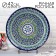 Largan Rishtan ceramics "Patterns", 42 cm, blue