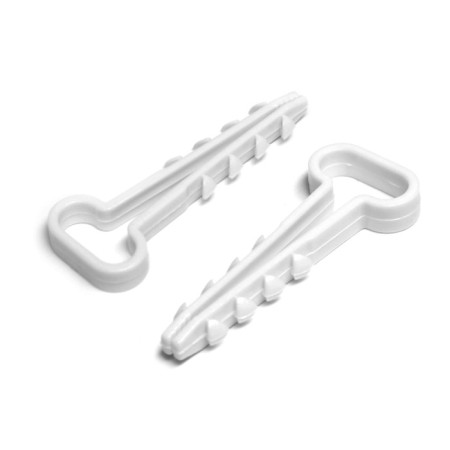 Dowel-homut "tundra", for a flat cable, nylon, 14 mm, white, 100 pcs