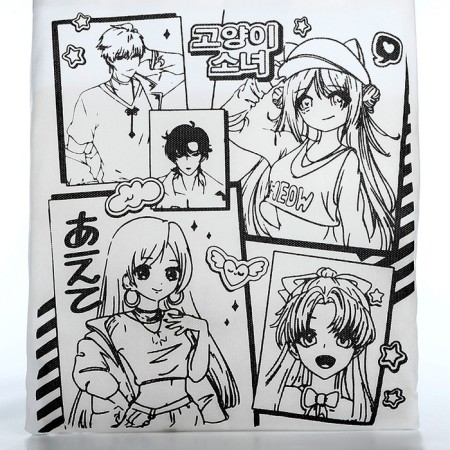 Bag Schoper for coloring "Anime", 35x40 cm, spanbond-5