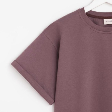 Women's T-shirt Minaku Regular Fit: brown color, river 42-6