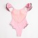Women's swimsuit Minaku "Summer Rose", size 42, pink color