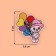 Thermal appliance "Bear with balls", 5.8 × 6 cm, color colorful color