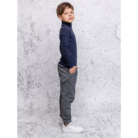 Turtleneck for a boy, height 140 cm, blue color-1