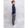Turtleneck for a boy, height 140 cm, blue color