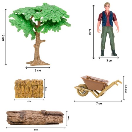 Set of figures "on the farm", 11 items-3