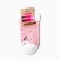Women's socks shortened "owl", white/pink color, rr 23-25