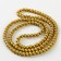 Glass beads, set 140 pcs., Size 1 pc. - 6 mm, color yellow gold
