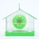 Rodent cell equipped RT-2T, 22 x 16 x 20 cm, green