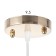 Aelita lamp 1he27 40W gold 12x12x15-115 cm