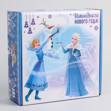 Gift box "New Year" 24.5x24.5x9.5 cm, cold heart