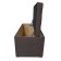 Puff with a lid and weighting, 800 × 400 × 420 mm, Dream velor, stone color