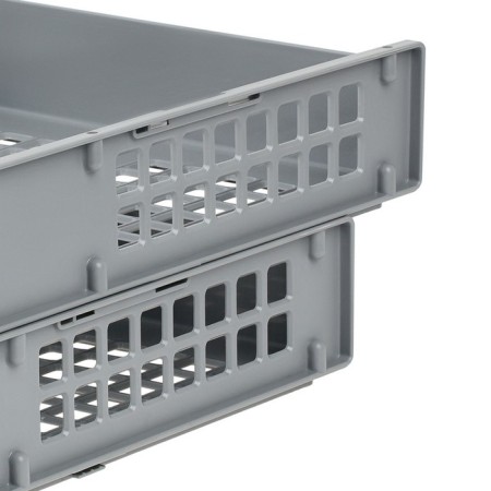 A set of horizontal paper trays 2 pieces of Strong, on metal rods, gray-9