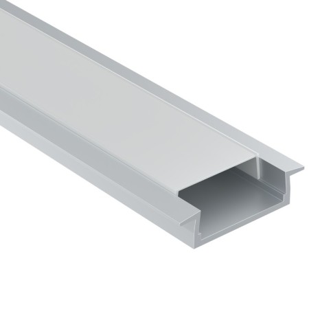 Aluminum profile built-in Led Strip Alm004S-2M, 200x2.2x0.6 cm, silver color