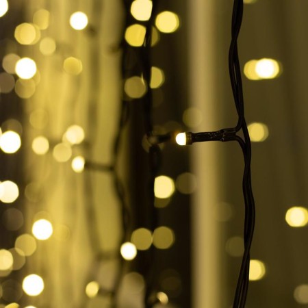 Garland "Curtain" 2 × 3 m, IP44, UMS, dark thread, 760 SMD-LED, glow warm white, 220 V-2