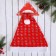 New Year's cap "Little bells" 40x27 cm, red
