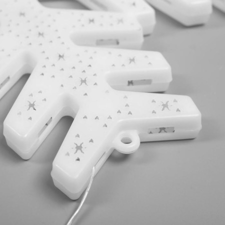 LED figure "Snowflake" 40 cm, plastic, 220 V, glow of multi (rg/rb)-3