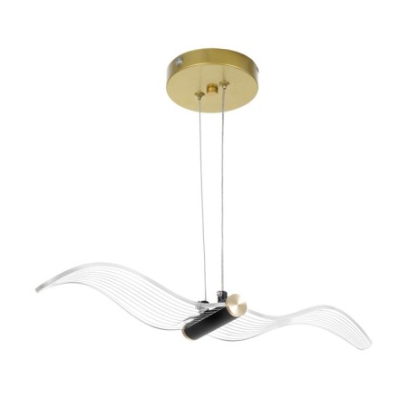Light "Bird" LED 12W 3000-6000K gold 5x30x5cm