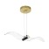 Light "Bird" LED 12W 3000-6000K gold 5x30x5cm