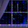 Garland "Curtain" 1 × 1 m Rosa, IP20, silver thread, 100 LED, glow of multi, 12 V