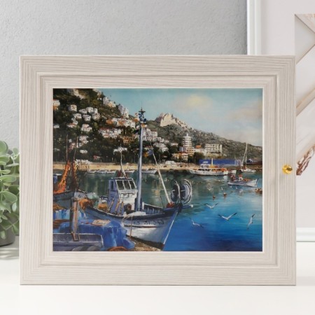 Key "Yacht at the pier" 24x29 cm-2