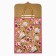 Package with the valve "Flowers", craft, glitter, 19.5 × 10 × 25.2 cm