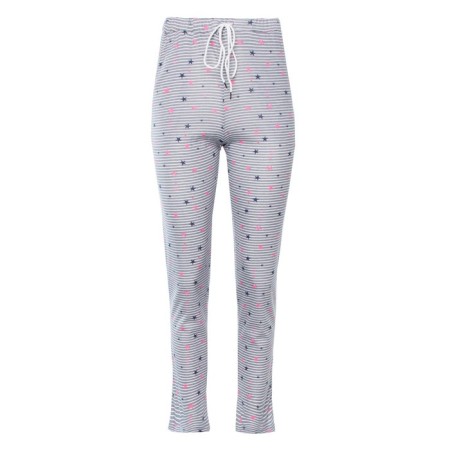 Women's pants, white color with a gray strip, size 54