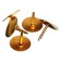 Office buttons 12 mm, 300 pieces, golden, in a plastic tube