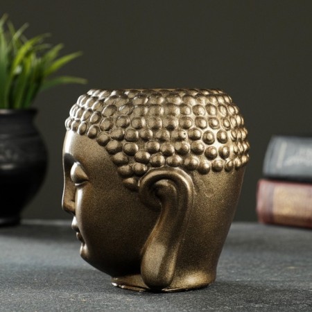 Kashpo - organizer "Buddha" bronze, 11x11x11cm-2