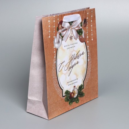 Craft vertical “Magic holiday” package, m 26 x 30 x 9 cm, new year-1