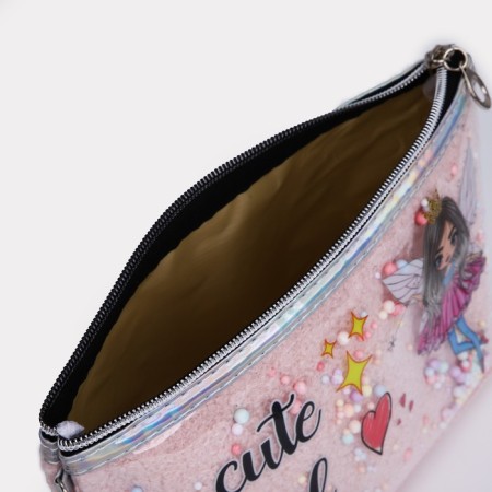 Lightning cosmetic bag, pink color-2