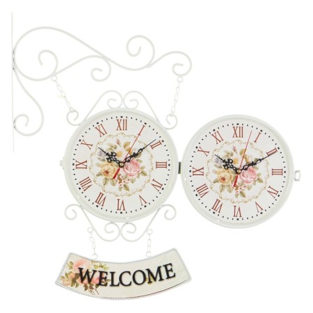 Watching double-sided watches, on the suspension "WelCome", D-23 cm, 47 x 31 cm, 1 aa, white-1